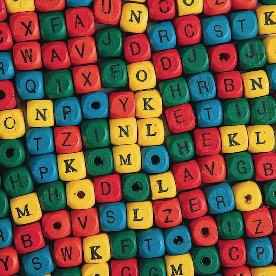 S&#x26;S&#xAE; Worldwide Colorful Alphabet Wooden Beads, 10mm